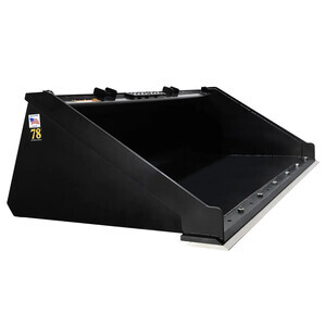 Tomahawk 78 In. Heavy Duty Low-Profile w/Bolt-On-Edge Skid Steer Bucket