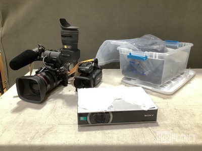 (2) Video Cameras, (47) Lens Covers & Assorted Items