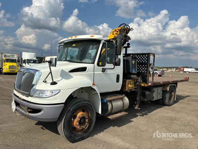 2014 PM 130A.2 Knuckle Boom on 2015 International 4300 4x2 Roll Off Boom Truck