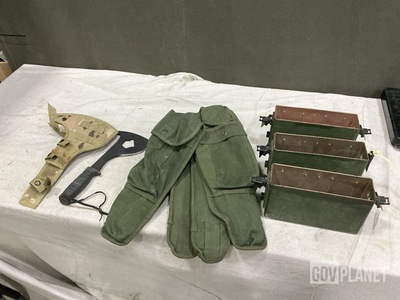 (11) Axes, (4) Electrical Equipment Cases, (6) Battery Boxes & Assorted Items