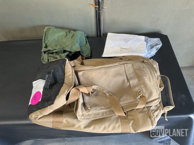 (12) Clothing Bags, (3) Duffel Bags, (49) Smocks & Assorted Items