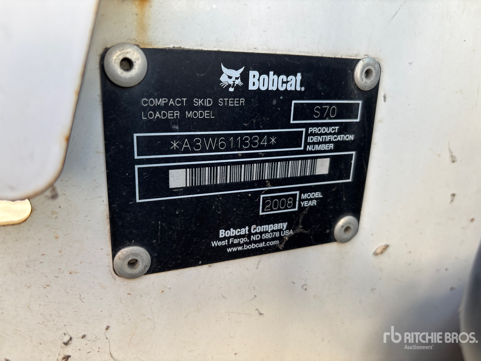 2008 Bobcat S70 Skid Steer Loader