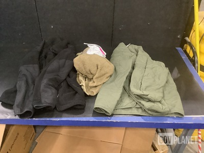 (35) Cold Weather Jackets, (5) Cold Weather Shirts & Assorted Items