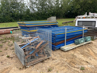 Quantity of 9 ft 6 in x 6 ft Temporary Site Fence