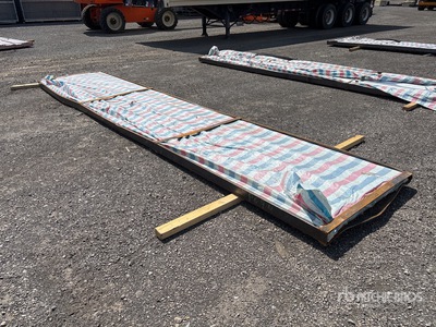 Quantity of (100) 16 ft Sheets Galvalume Steel Roofing  (Unused)
