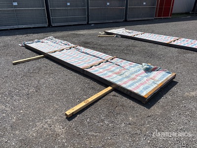 Quantity of (100) 14 ft Sheets Galvalume Steel Roofing  (Unused)