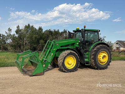 2015 John Deere 6195R 4WD Tractor