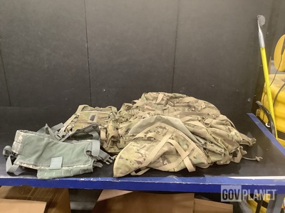 (34) Load Carriers, (4) Assault Packs, (38) Hydration Carriers & Assorted Items