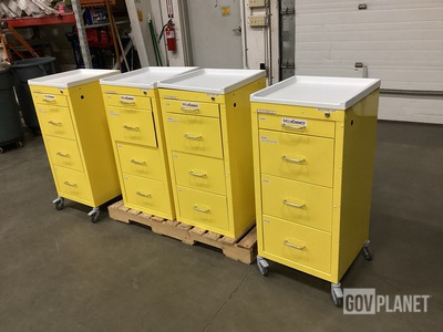 (4) Medline Isolation Carts