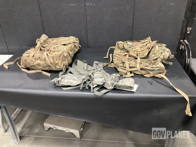 (44) Fighting Load Carriers, (3) Field Packs & Assorted Items