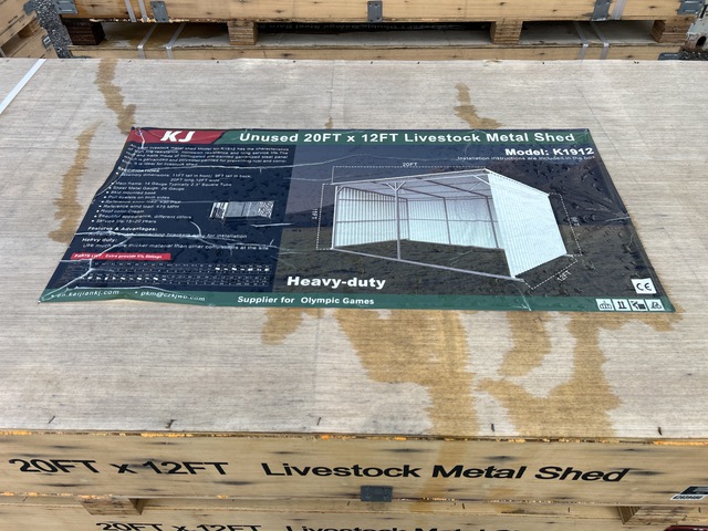 KJ K1912 Livestock Metal Shed - Unused KJ K1912 Livestock Metal Shed - Unused