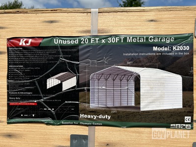 KJ K2030 Metal Garage - Unused