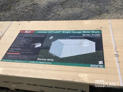 KJ K1220 Single Garage Metal Shed - Unused