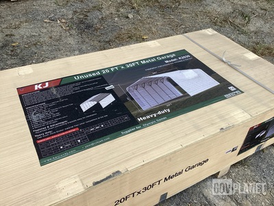 KJ K2030 Metal Garage - Unused