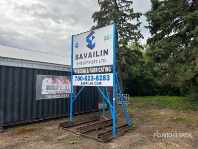 Custom Built Steel Sign Frame