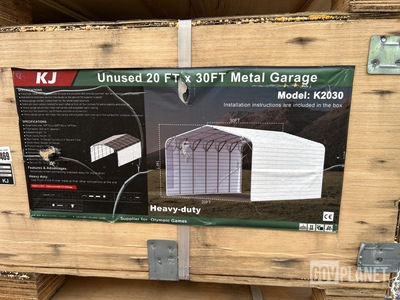 KJ K2030 Metal Garage - Unused