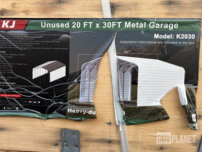 KJ K2030 Metal Garage - Unused