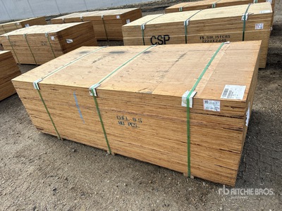 Quantity of (80) 3/8" 4x8 DFP/CSP No Stamp Plywood (Unused)