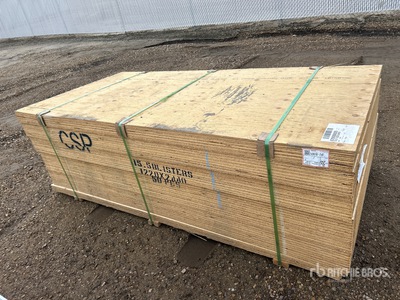 Quantity of (50) 5/8" 4x8 DFP/CSP No Stamp Plywood (Unused)