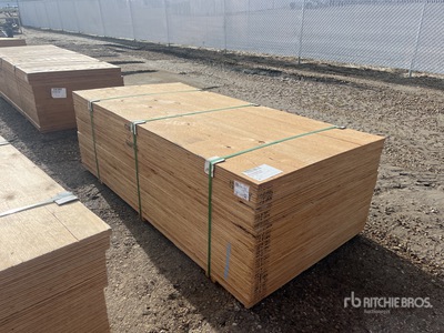 Quantity of (60) 1/2" 4x8 DFP/CSP No Stamp Plywood (Unused)
