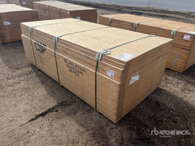 Quantity of (50) 5/8" 4x8 DFP/CSP No Stamp Plywood (Unused)