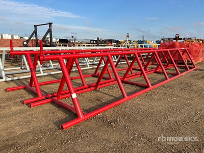 Quantity of (2) 28 Ft x 48 In x 42 In Engineered Steel (1 Set) Pipe Stand
