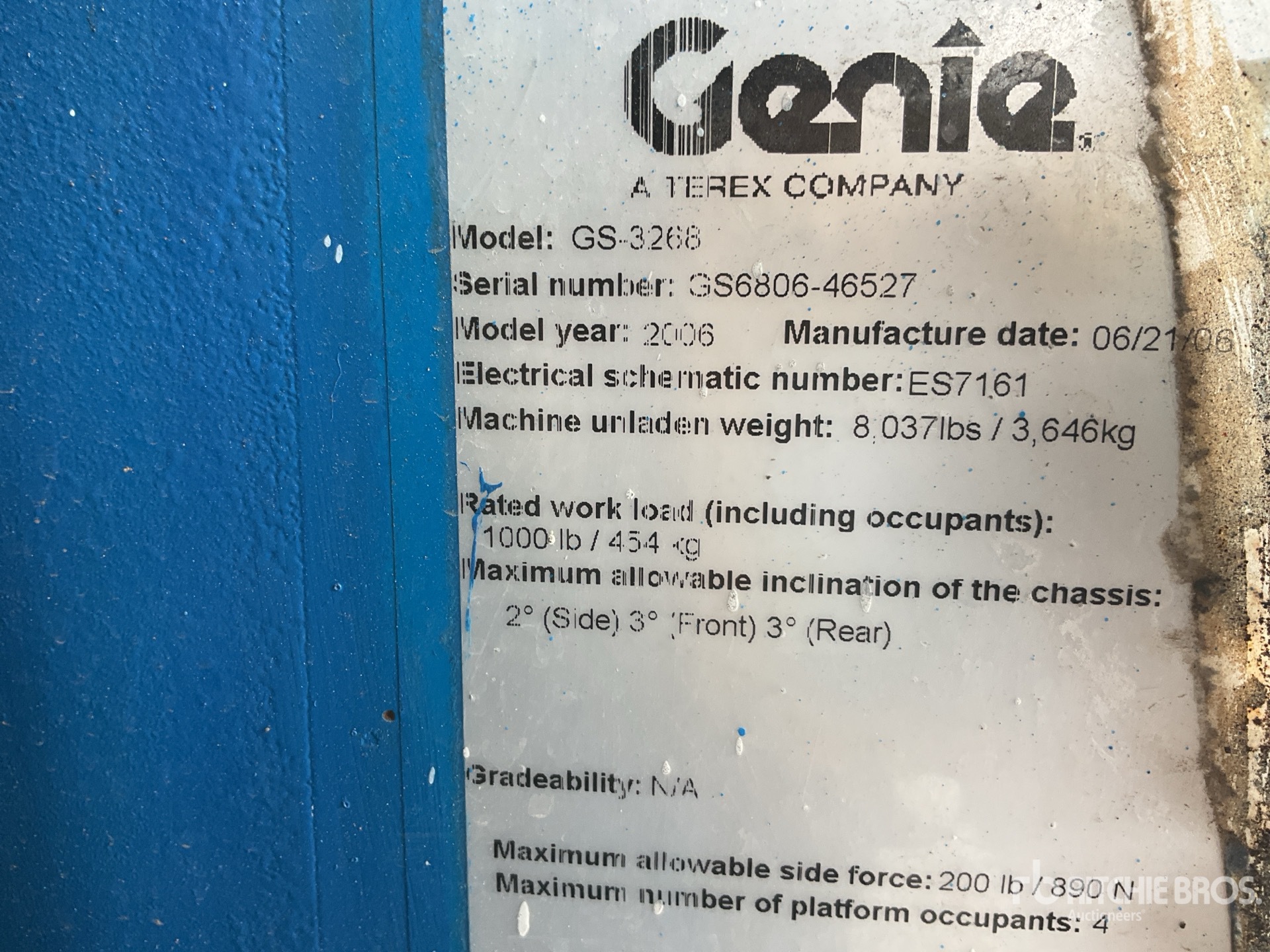 2006 Genie GS-3268 Diesel Elevador de Tijera / Scissor Lift