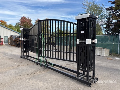 2025 Suihe NFG-20FGP-D 20 ft Wrought Iron Bi-Parting Einfahrtstor (Unused)