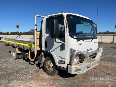 2017 Isuzu NPR 55/155 4x2 Flatbed Truck