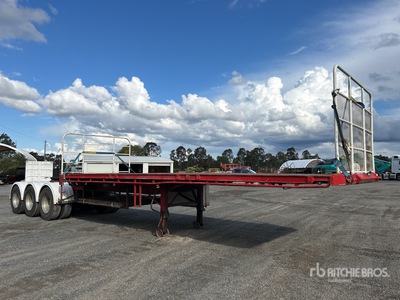 2003 Vawdrey 7.3 m Tri/A B-Double Lead Flatbed Trailer