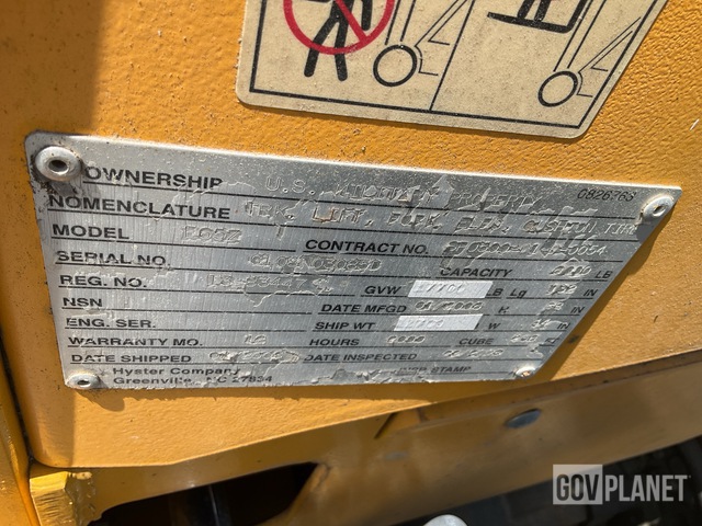 MONTACARGAS ELéCTRICO HYSTER E65Z