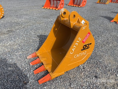2025 SEC 760 mm Digging 30" to fit Hitachi ZX120/135; Deere JD120; Doosan DX140,digging Bucket - Fits CAT312 (Unused)