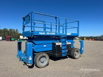 2017 Genie GS-4390 RT 4x4 Diesel Scissor Lift