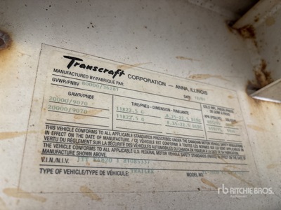 2008 Transcraft TL2000W2 48 ft Remolque caja abierta