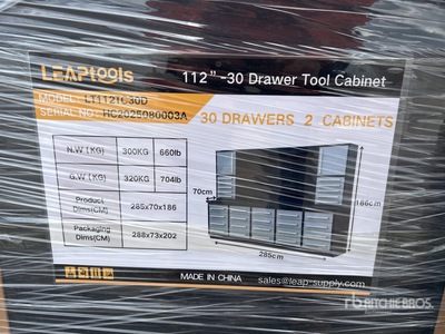 LEAP 2850 mm 30-Drawer Workbench (Unused)