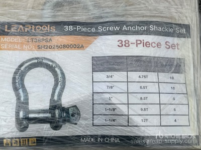 LEAP LT38PSA 38-Piece Screw Anchor Set (Unused)