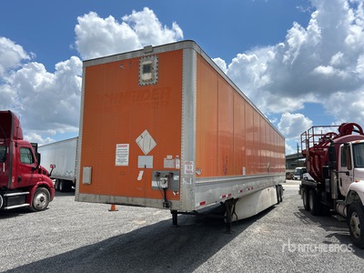 2012 Wabash DVHDHPC 53 ft x 102 in T/A Van Trailer