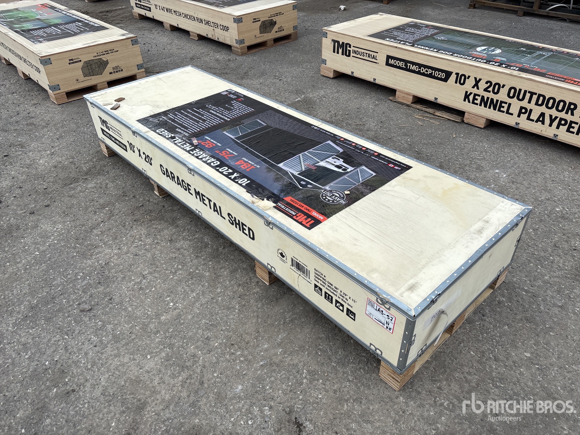 2025 TMG MS1020A 10 ft x 20 ft Metal Garage Shed (Unused)