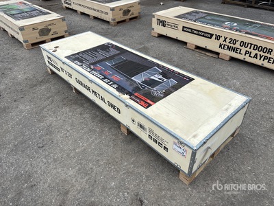 2025 TMG MS1020A 10 ft x 20 ft Metal Garage Shed (Unused)