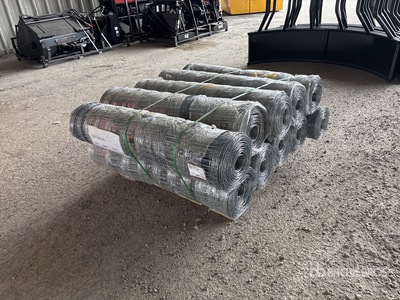 Quantity of (10) 2025 BYT FFC762 330 ft x 4 ft Galvanized Farm Clôture (Unused)