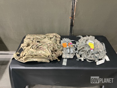 (14) Assault Packs, (8) Field Packs, (30) Molded Waist Belts & Assorted Items