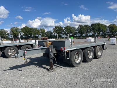 2007 HRD HDA 4.25 m Tri/A Drawbar Flatbed Trailer