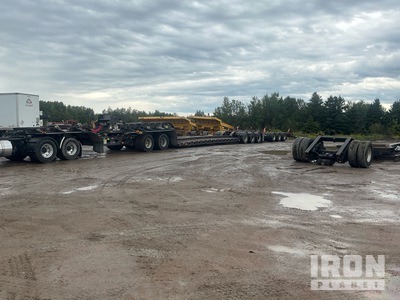 2017 Peerless LB85 85 ton 9 Axle Beam Removable Gooseneck Lowboy Trailer