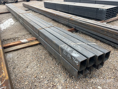 Quantity of (8) 3-1/2 in x 4-1/2 in x 24 ft 3/16 Rectangle Tubing