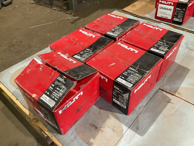 Quantity of (5) Boxes of Hilti 00311619 14-14x7/8 Self Taping Screws (Unused)