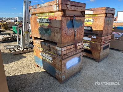 Quantity of (2) Knaack 4830 48 in x 30 in x 35 in Job Site Box