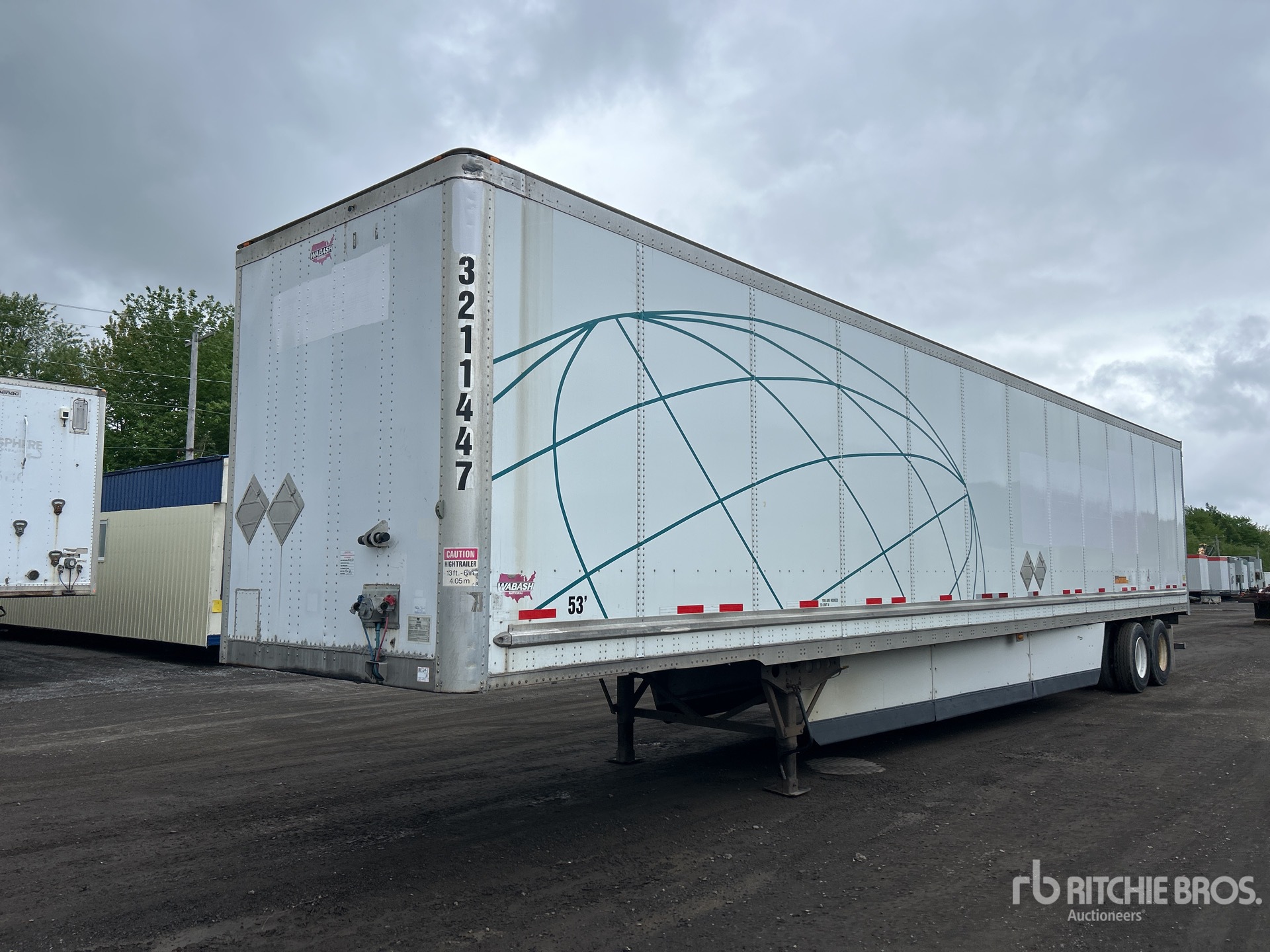 2014 Wabash 53 ft x 102 in T/A Van Trailer