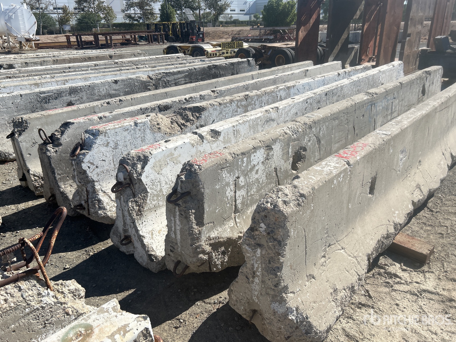 Quantity of (12) K rail Barrera