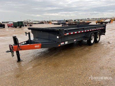 2018 Brandt UBD 16 16 ft T/A Remolque Bañera Ligero