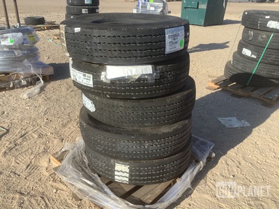 (5) Goodyear 10.00R15 Tires